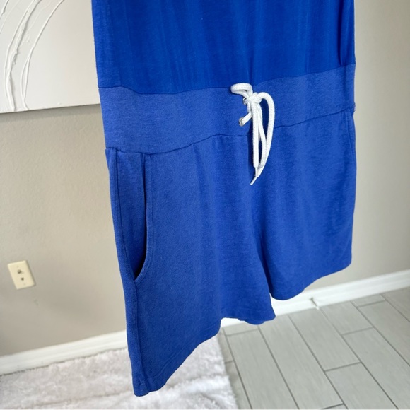 Monrow Drawstring Blue Romper - Picture 10 of 13